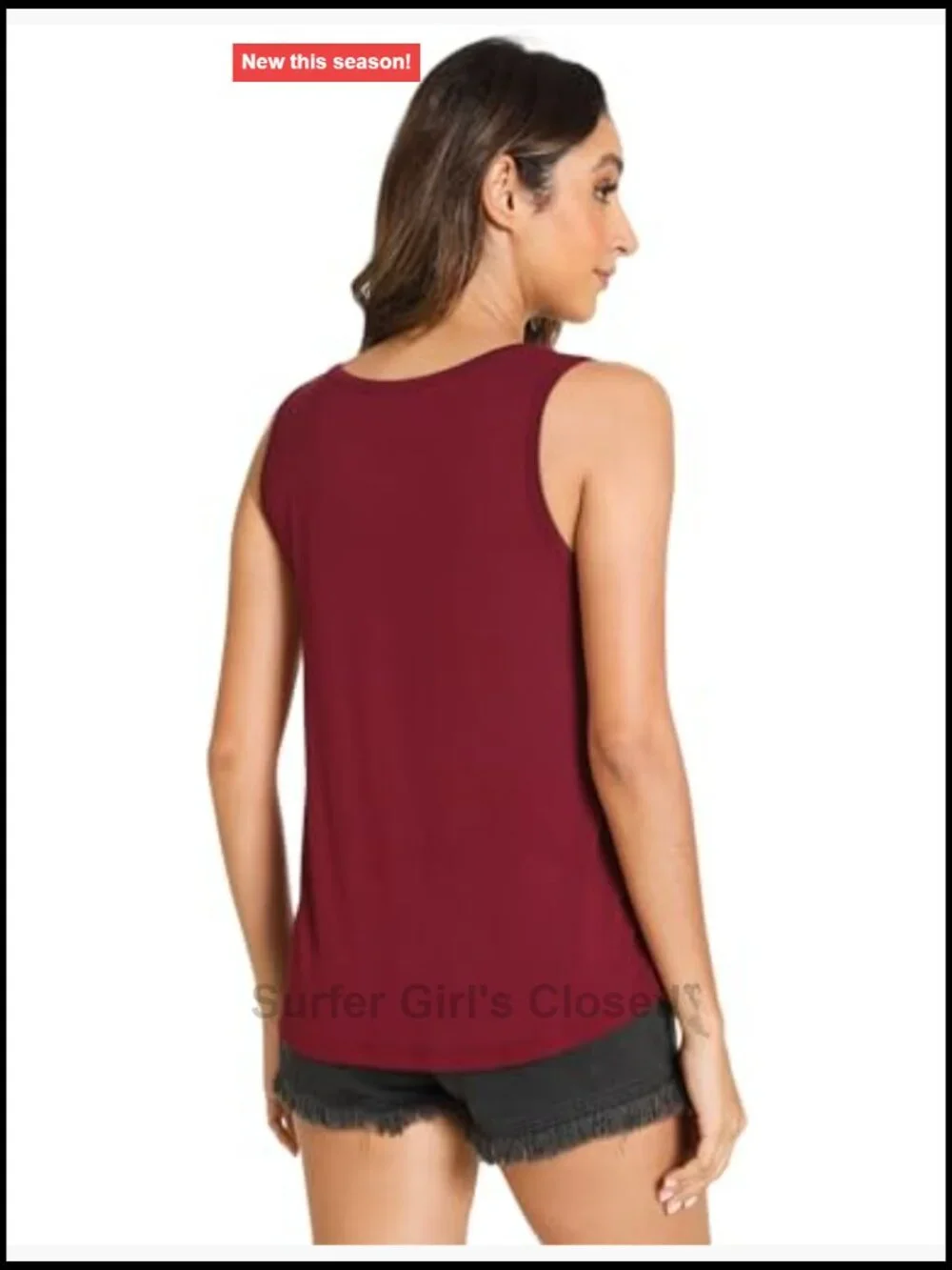 Bamboo Viscose Loose Fit Sleeveless Pajama Tank Top